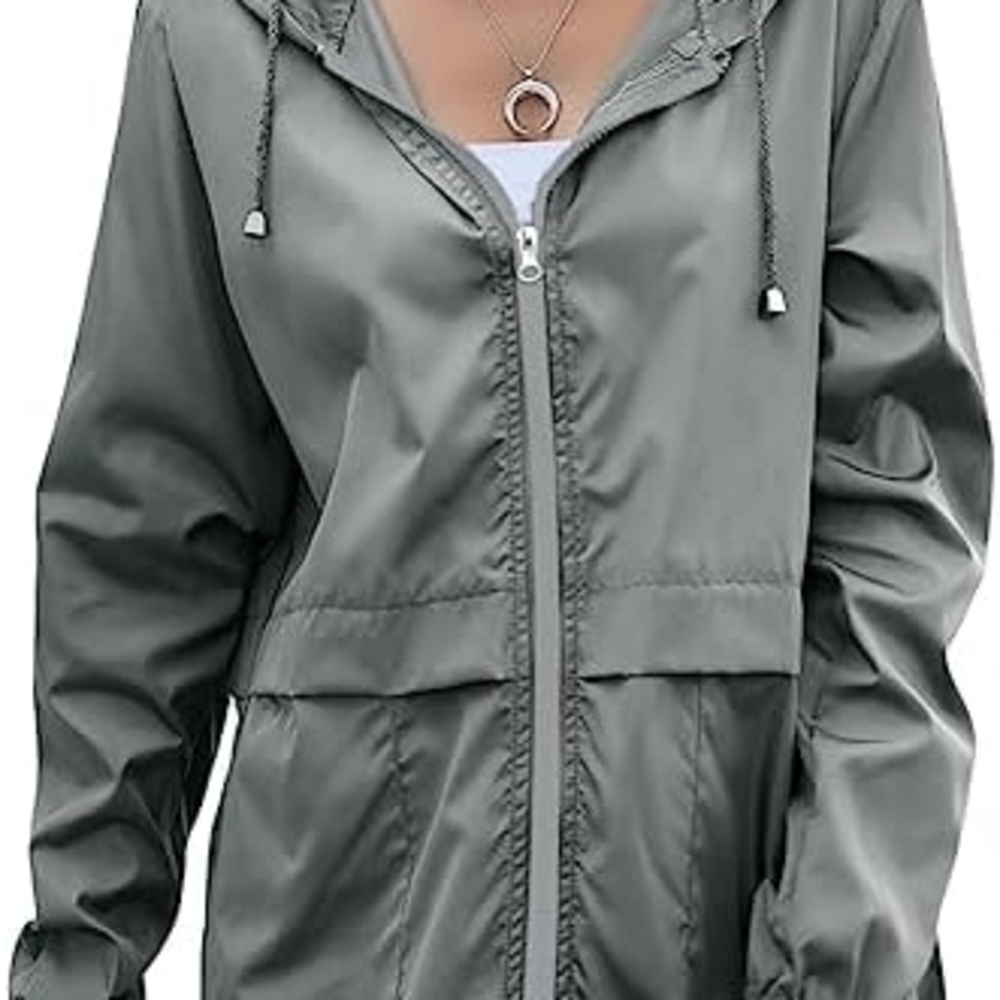 Women's Hooded Utility Jacket in Gray - Picture 3 of 7